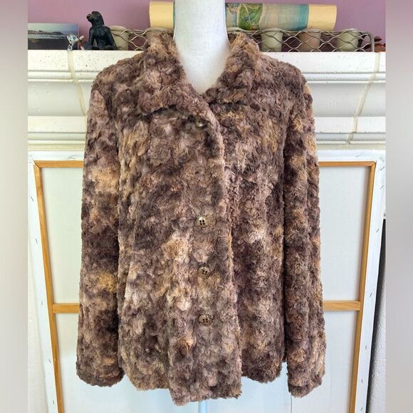 Rare find! VTG Great Cavalier St. Paul faux fur coat lined w/ pockets - Picture 2 of 10